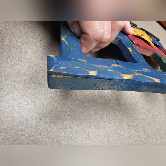 Pier 1 Wood And Metal Train Engine Wall Decor Kid’s Child’s Room Steampunk - Picture 6 of 8